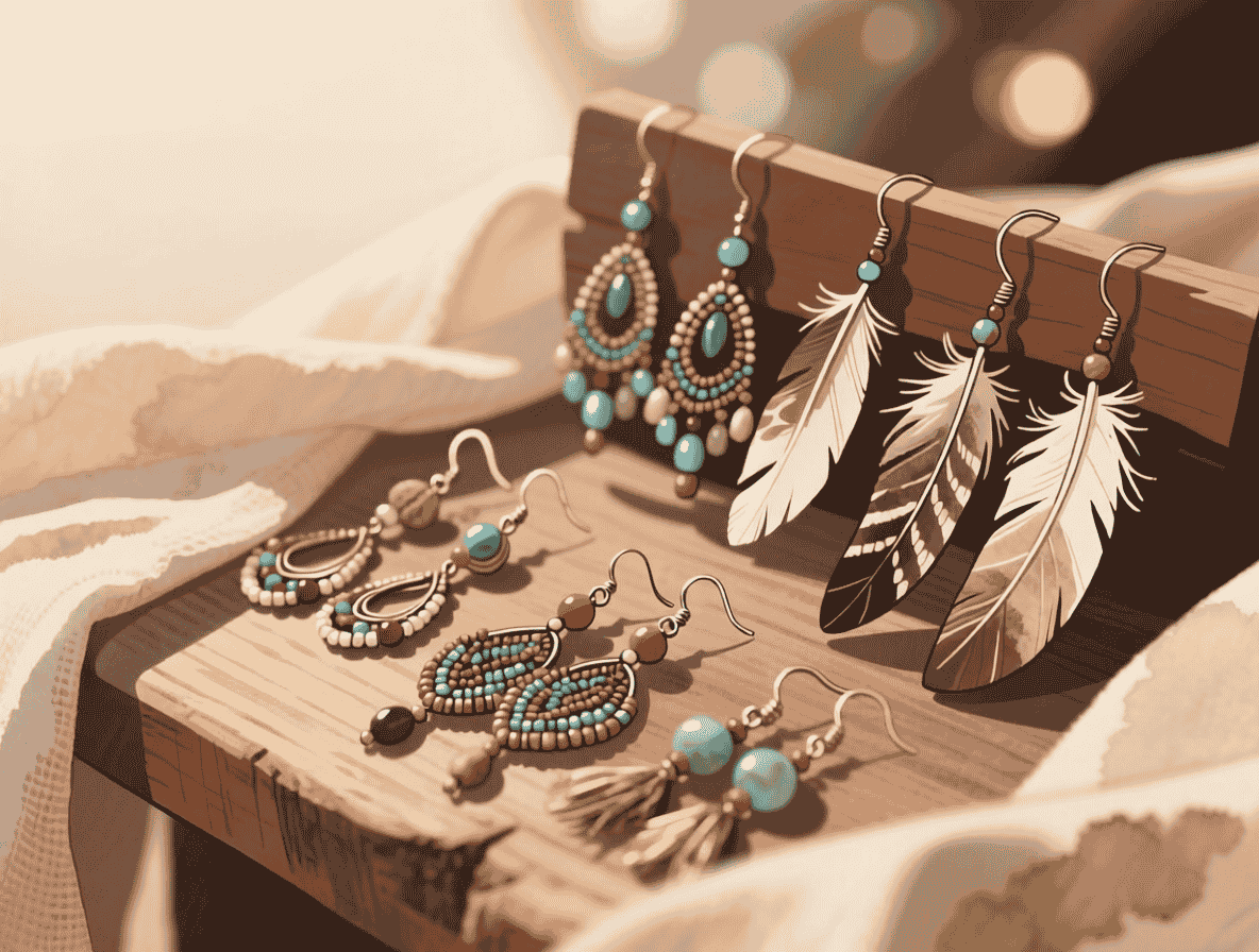 DIY Feather Earrings