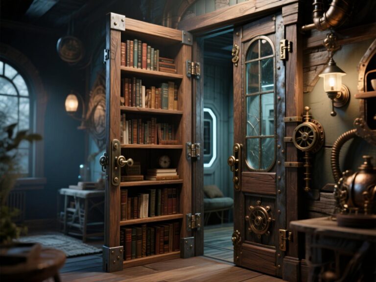 DIY Bookshelf Door