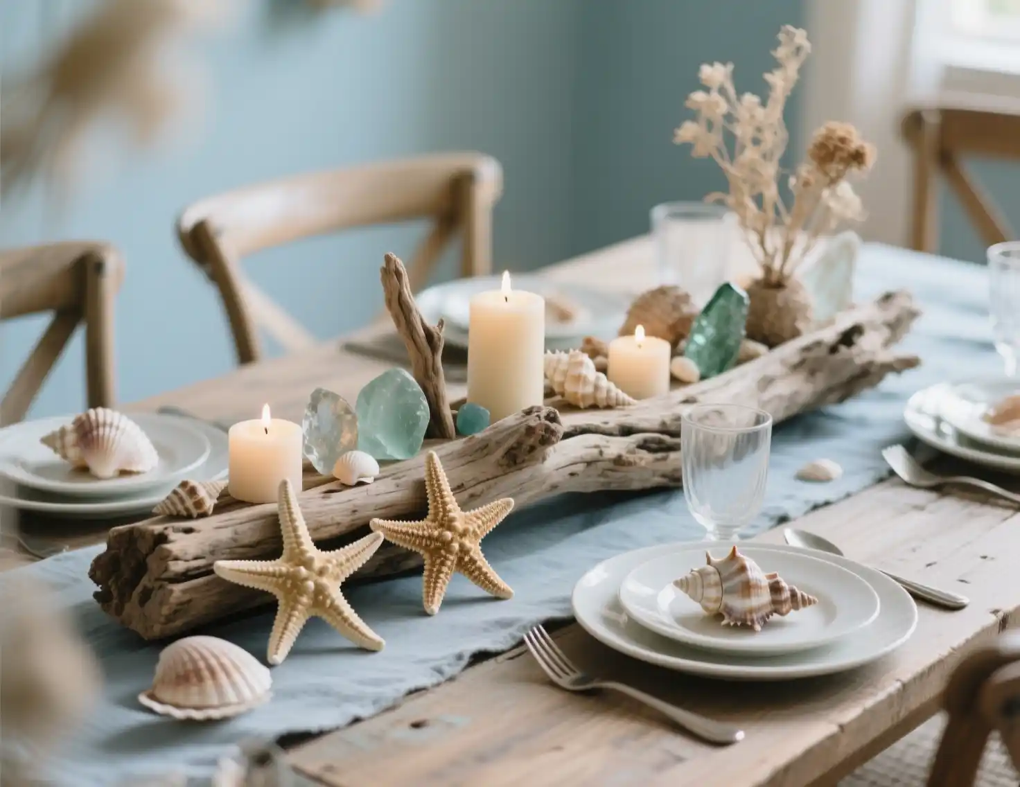 DIY Driftwood Centerpiece