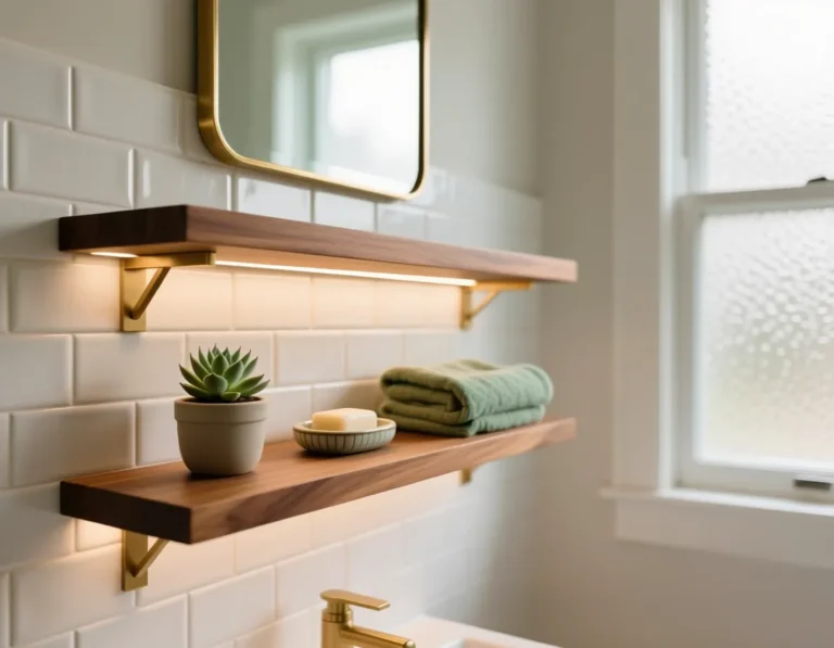 DIY Bathroom Shelves