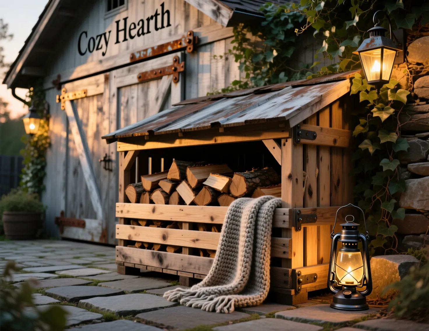 DIY Firewood Storage Outdoor