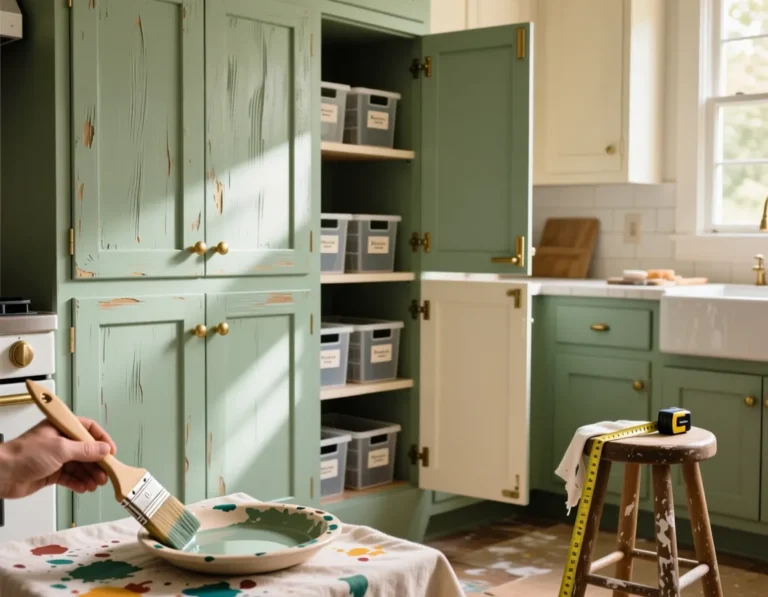 DIY Painted Kitchen Cabinets