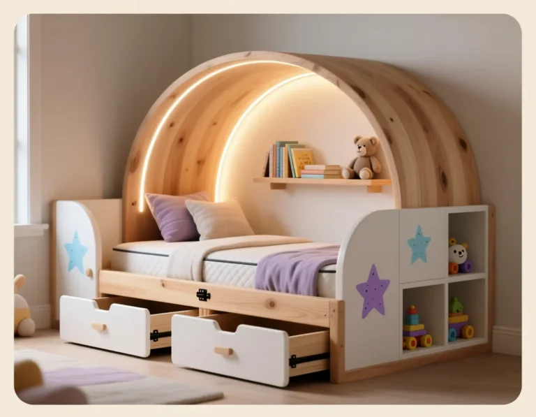 DIY Twin Bed Frame with Storage