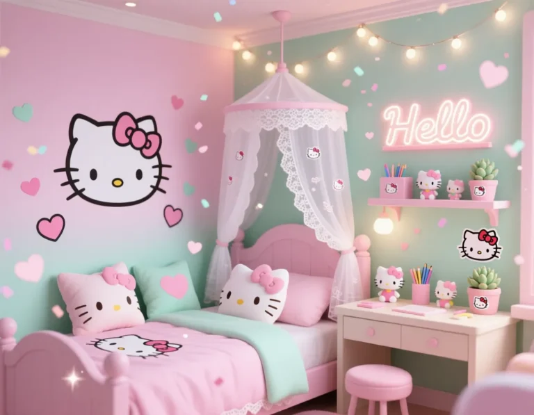 DIY Hello Kitty Room Decor