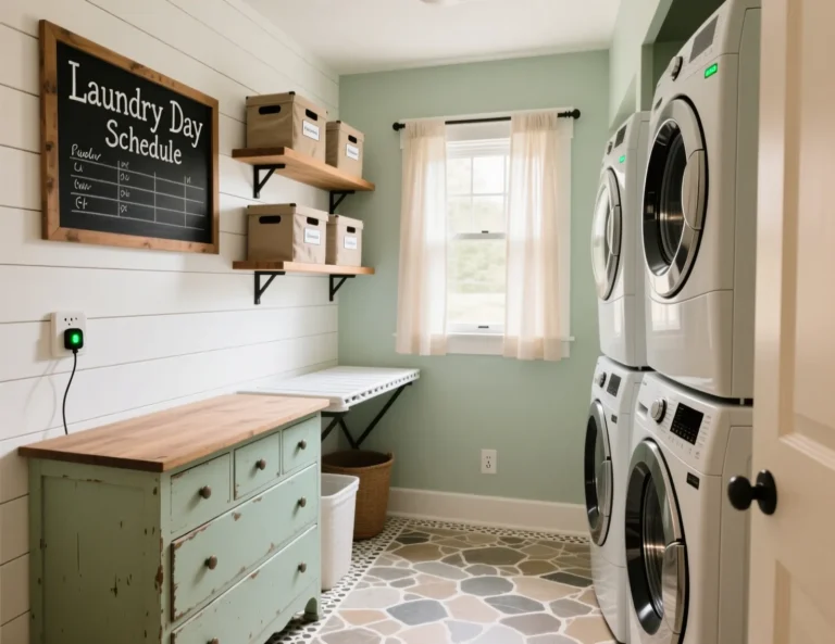 Cheap Laundry Room Makeover DIY