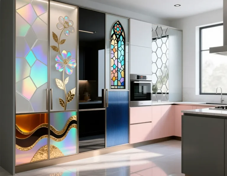 DIY Glass Cabinet Doors