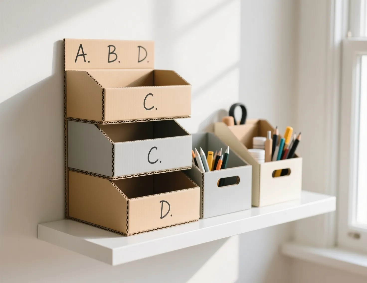 DIY Cardboard Organizer