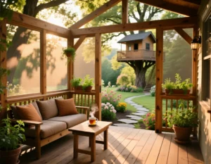 DIY Screened In Porch