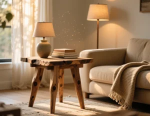 DIY Side Table in Living Room