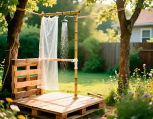 DIY Outdoor Shower Ideas Simple