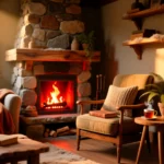 DIY Corner Fireplace