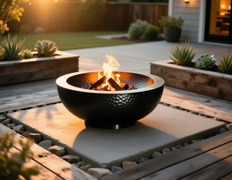 DIY Fire Bowl Patio