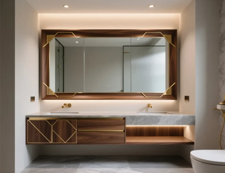 DIY Mirror Frame Bathroom