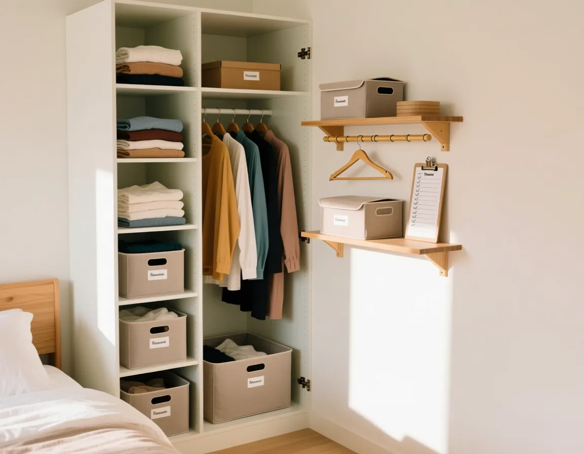 Small Closet Makeover DIY