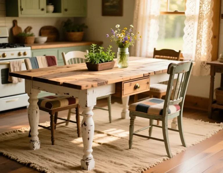 Farmhouse Kitchen Table DIY