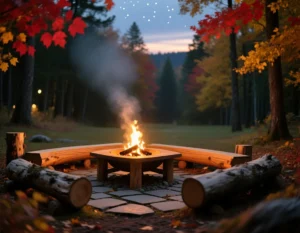 DIY Outdoor Fire Pit Area