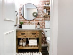 DIY Rustic Bathroom Vanity